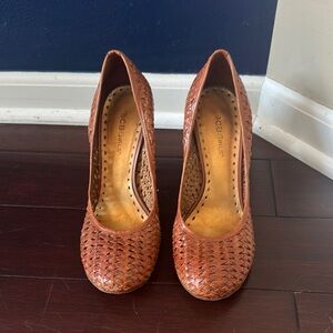 BCBGirls Tan Woven Heels